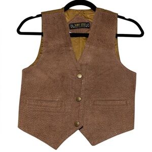 Vintage Brown Kids Vest